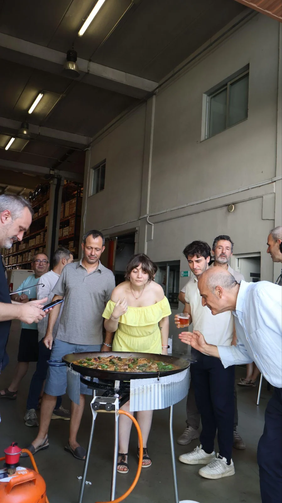 Team building corporativo con paellas en directo