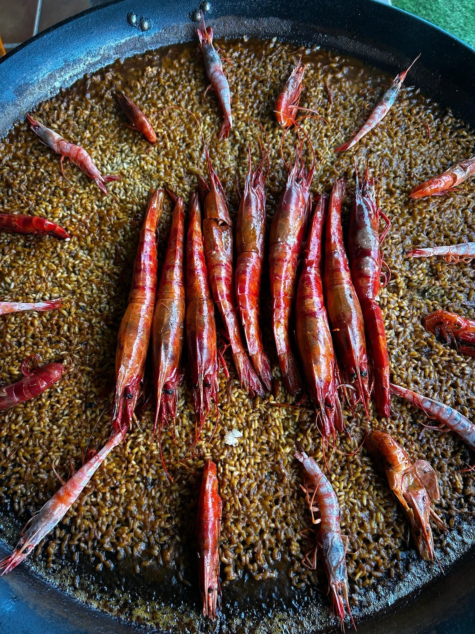 Catering paella carabineros showcooking Sabadell