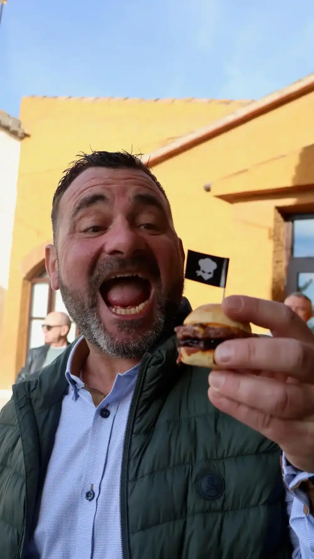 Mini burger gourmet de catering para eventos en Barcelona - Rollo Privado Catering mini burger gourmet evento Barcelona