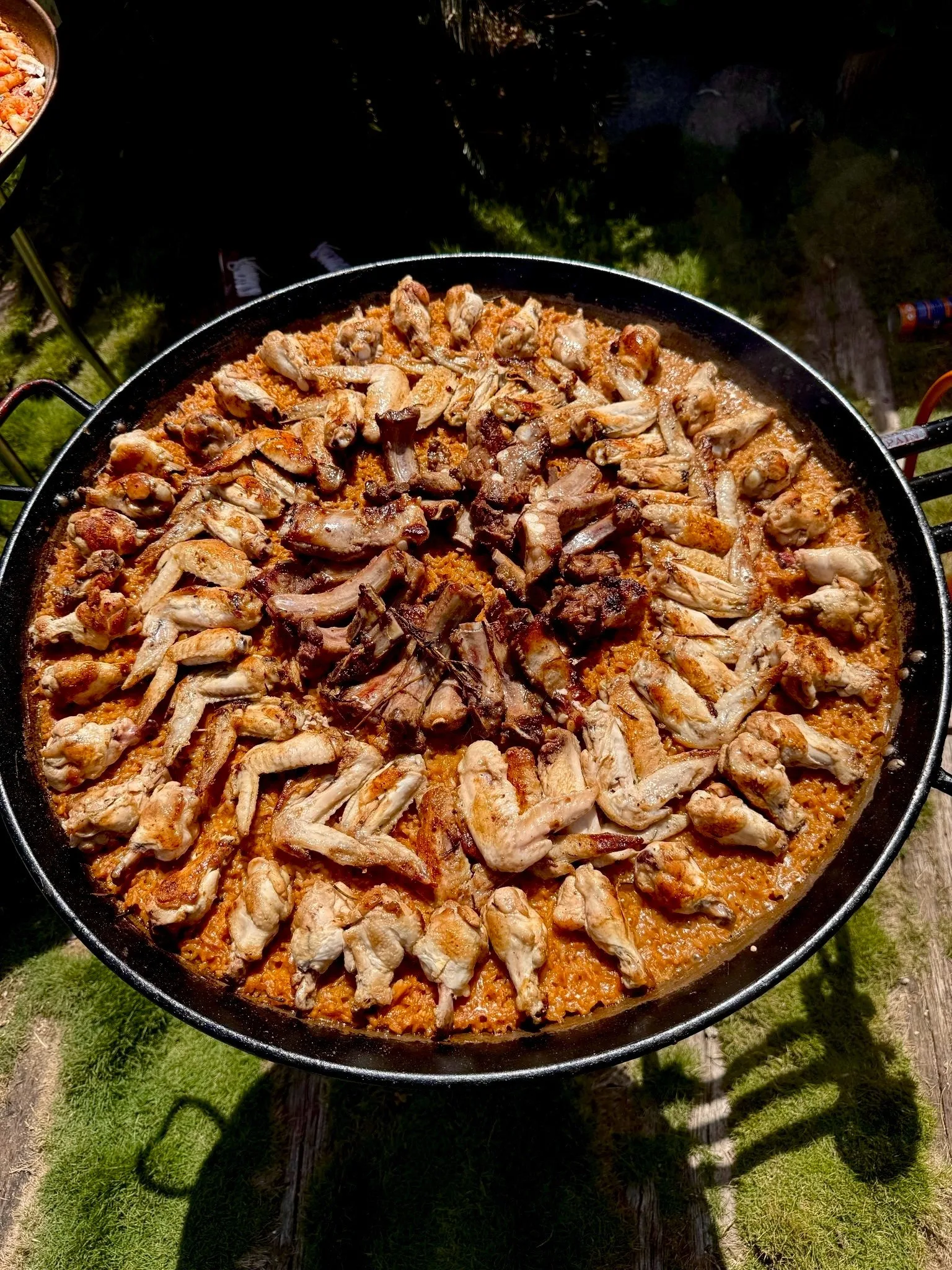 Catering paella exterior showcooking Sabadell